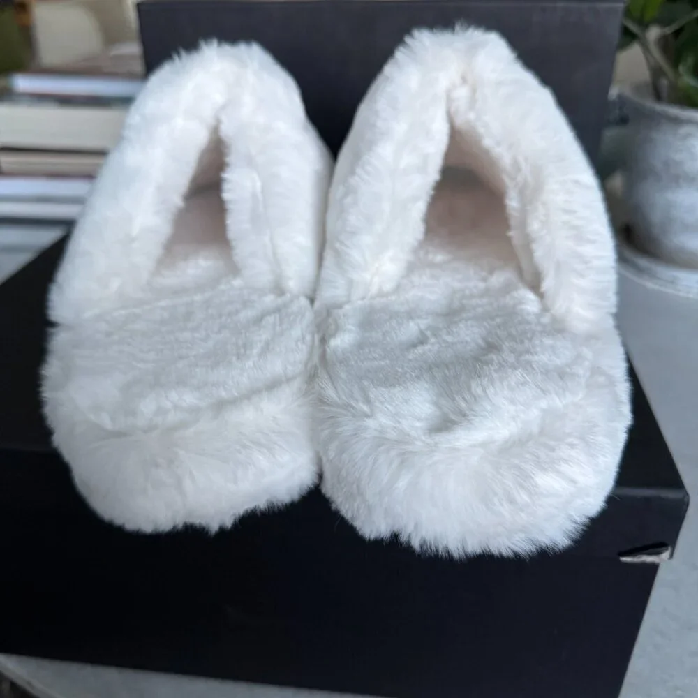 VERSACE‎ Medusa Men's Faux White Slippers, sizes 43
